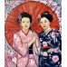 Geishas in the Blooming Sakura Garden – Harmony and Spring Light in Marina Stognieva’s Art